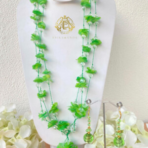 COLLAR ESCAMA DE PESCADO VERDE