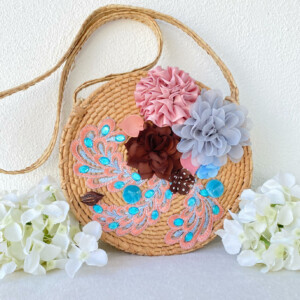 BOLSA DE PETATE BORDADA