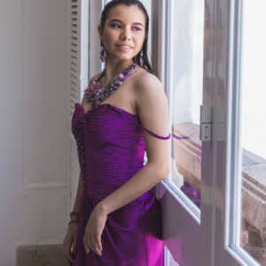 VESTIDO TIRANTES CORSET CON PIEDRERIA