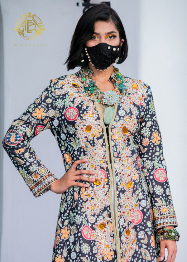 gabardina multicolor