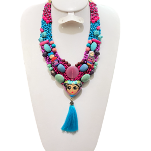 Collar corazón Frida Kahlo