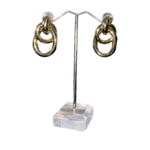 Arete Acero Inoxidable Doble Círculo