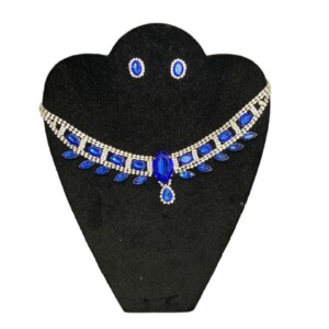 COLLAR DE CRISTALES AZULES