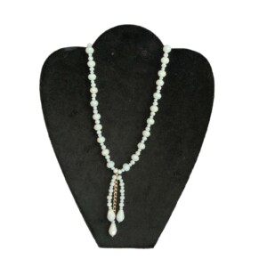 COLLAE DE CRISTALES BLANCOS