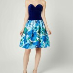 VESTIDO STRAPLESS AZUL PRIMAVERA